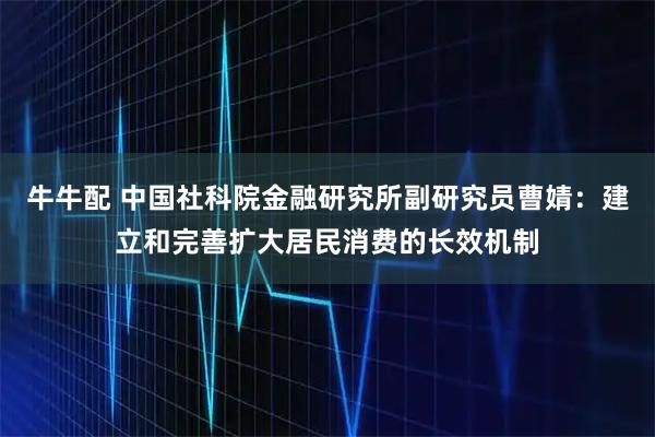 牛牛配 中国社科院金融研究所副研究员曹婧：建立和完善扩大居民消费的长效机制