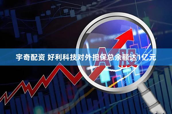 宇奇配资 好利科技对外担保总余额达1亿元
