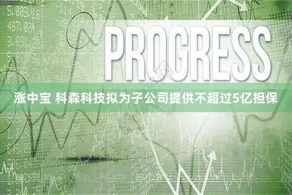 涨中宝 科森科技拟为子公司提供不超过5亿担保