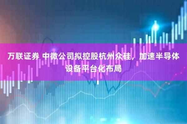 万联证券 中微公司拟控股杭州众硅，加速半导体设备平台化布局