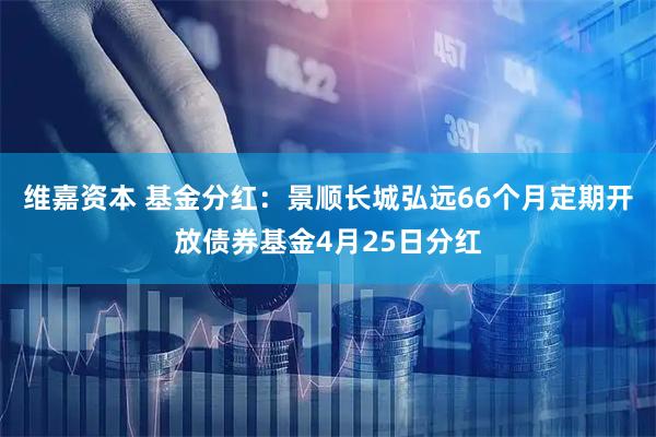 维嘉资本 基金分红：景顺长城弘远66个月定期开放债券基金4月25日分红