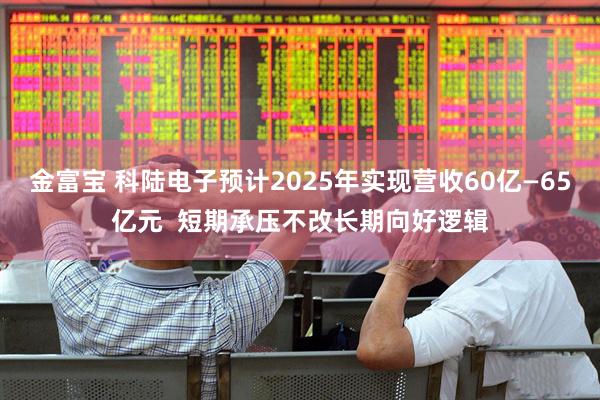 金富宝 科陆电子预计2025年实现营收60亿—65亿元  短期承压不改长期向好逻辑